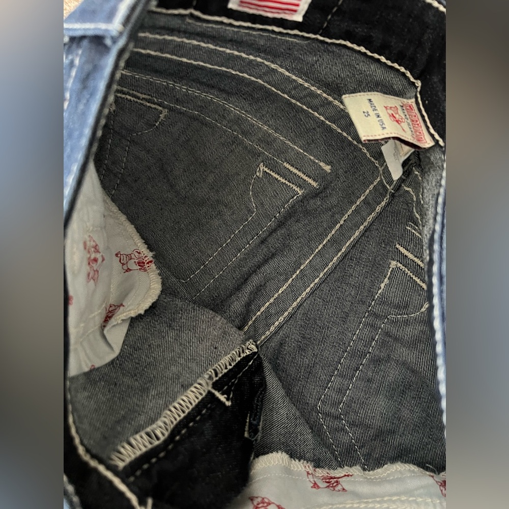 True Religion Billy Disco Crystal Button Bootcut Jeans – Size 25 - Picture 12 of 14